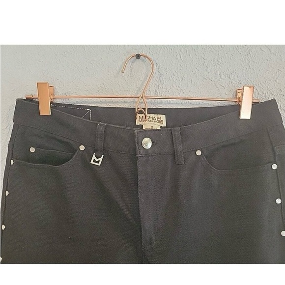 Michael Kors size 8 black denim pants - Picture 4 of 9